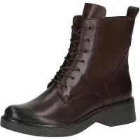 Caprice Bootie, brown, made of Leather with Block heel, Size 37