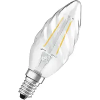 Ledvance LED-pære Filament E14 Kerte DIM Klar 2,8W (25W)