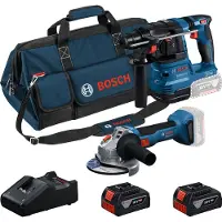 Bosch COMBO-sæt 18V (GWS 18V-8, GBH 18V-22) 2x4,0Ah TORBA