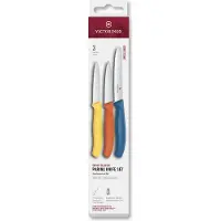 Victorinox Swiss Classic skrælleknivssæt 3 stk. Gul-orange-blå