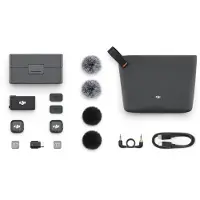 DJI Trådlöst mikrofonkit - - Mic 3 - 2 sändare (TX) - 1 mottagare (RX) - Snabbladdning