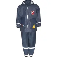 Playshoes Funktionsjakkesæt 'Feuerwehr' marin / mørkegul / sølvgrå / rød