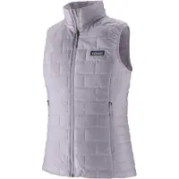Patagonia - Dunjakker ski dame - W's Nano Puff Vest Permafrost Purple til UnisexUld - Størrelse M - Grå