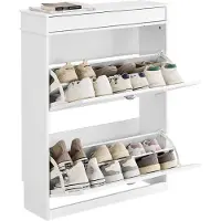 SoBuy Hvidt Skoskab 75x24x96 cm