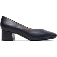 Caprice Pumps, blue, made of Leather with Trapeze heel, Size 38