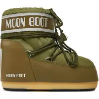 Moon boot Moon Bootunisex. 80D1409340 Icon lave nylonstøvler grøn (42/44), Fast, Blonder, Casual