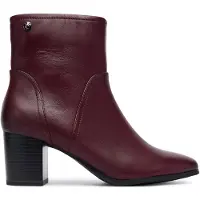 Caprice Bootie, red, made of Leather with Block heel, Size 41