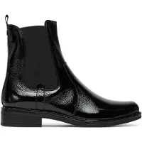 Caprice Bootie, black, made of Leather and synthetic with Block heel, Size 38.5