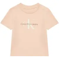 Calvin Klein Jeans T-Shirt - Monogram - Spanish Villa Pink - - 1 år (80) - T-Shirt