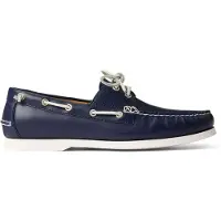 Ralph Lauren Ftw Polo Ralph Laurentil mænd. 803932995001 Merton-bådsko i læder navy (44), Fast, Blonder, Casual, Blå