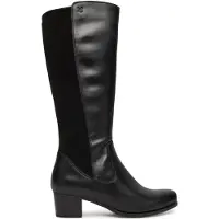 Caprice Boots, black, made of Leather and synthetic with Block heel, Size 39