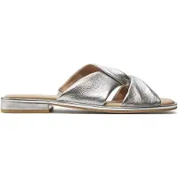 Caprice Mule, silver, made of Leather with Block heel, Size 42