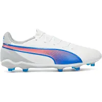 Puma King Match FG/AG Formula - Hvid/Blå/Grå, størrelse 41