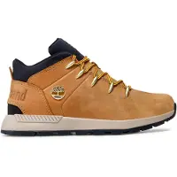 Timberland Timberlandunisex til børn. TB0A2G8K2311 Sprint Trekker Læder Ankelstøvler Brun (39), Fast, Blonder, Casual, Bæredygtig, børnetøj