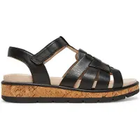 Caprice Sandal, black, made of Leather without heel, Size 36
