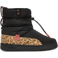 Puma Snowbae Animal Flair Boots Women, Shoes, Black/Toasted Almond, 37.5
