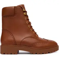 Ralph Lauren Lauren Ralph Laurentil kvinder. 802977885001 Brune Allyson ankelstøvler i læder (36), Fast, Blonder, Lynlås, Casual
