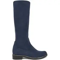 Caprice Boots, blue, made of Textiles with Block heel, Size 42