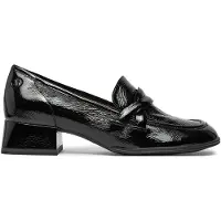 Caprice Trotteur, black, made of Leather with Block heel, Size 38.5