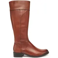 Caprice Boots, brown, made of Leather with Block heel, Size 37
