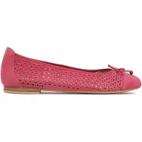 Caprice Ballerina, pink, made of Leather with Block heel, Size 39
