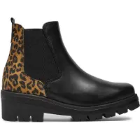 Tamaris Chelsea Boots cognac / sort