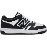 New Balance New Balanceunisex til børn. GSB480V1 Træningssko i læder 480 hvid, sort (35.5), Fast, Blonder, Casual, Sport, børnetøj