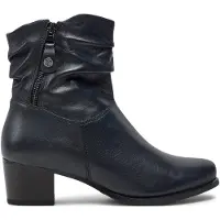 Caprice Bootie, blue, made of Leather with Block heel, Size 36