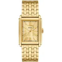 Fossil Analogt ur 'CARRAWAY' guld
