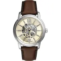 Fossil Analogt ur 'Heritage' creme / mørkebrun / sølv