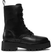 Karl Lagerfeld Snørestøvletter 'BURLY BIKER' sort