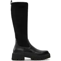 Caprice Boots, black, made of Leather and synthetic with Block heel, Size 38