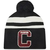 Champion Hue - Strik - Teen - 2-Lags - Sort/Hvid m. Kvast - - OneSize - Hue