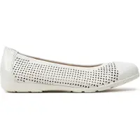 Caprice Ballerina, white, made of Leather, Size 42