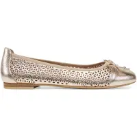 Caprice Ballerina, metallic, made of Leather with Block heel, Size 36