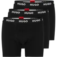HUGO Boksershorts sort / hvid