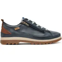 Pikolinos Pikolinostil kvinder. W3W-6979 Vigo marineblå træningssko i læder (35), 1-3 cm, Blonder, Lynlås, Casual