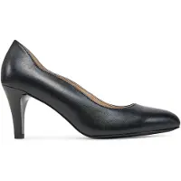 Caprice Pumps, black, made of Leather with Funnel heel, Size 37.5