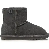 Emu australia Bamsestøvler - Wallaby Mini - Charcoal - - 33/34 - Bamsestøvle