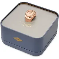 Fossil Analogt ur rosa guld