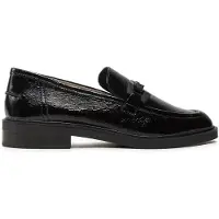 Caprice Slipper, black, made of Leather with Block heel, Size 37