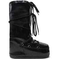 Moon boot - Afterski - Icon Glitter Black til Unisex - Størrelse 35-38