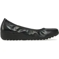 Caprice Ballerina, black, made of Leather with Wedge heel, Size 36