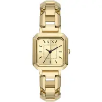 Giorgio Armani Analogt ur guld / sort