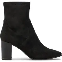 Caprice Bootie, black, made of Textiles with Block heel, Size 41