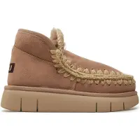 Mou Moutil kvinder. MU.FW531009A Eskimo Bounce beige træningssko i læder (39), 3-5 cm, Ingen, Casual