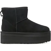 Ugg - Støvler og ankelstøvler dame - Classic Mini Platform Black til UnisexUld - Størrelse 41 - Sort