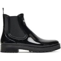HUGO HUGOtil kvinder. 50498397 Gummistøvler i Chelsea-stil, sort (39), Fast, Ingen, Casual, Vandfast