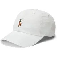 Ralph Lauren Polo Ralph Laurentil kvinder. 211954881002 Pony Ball kasket hvid (OSFA), Casual, Bomuld
