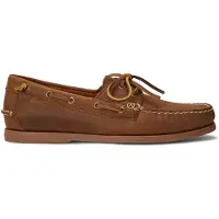 Ralph Lauren Polo Ralph Laurentil mænd. 803932219002 Merton brune bådsko i læder (43), Fast, Blonder, Casual, Klassisk
